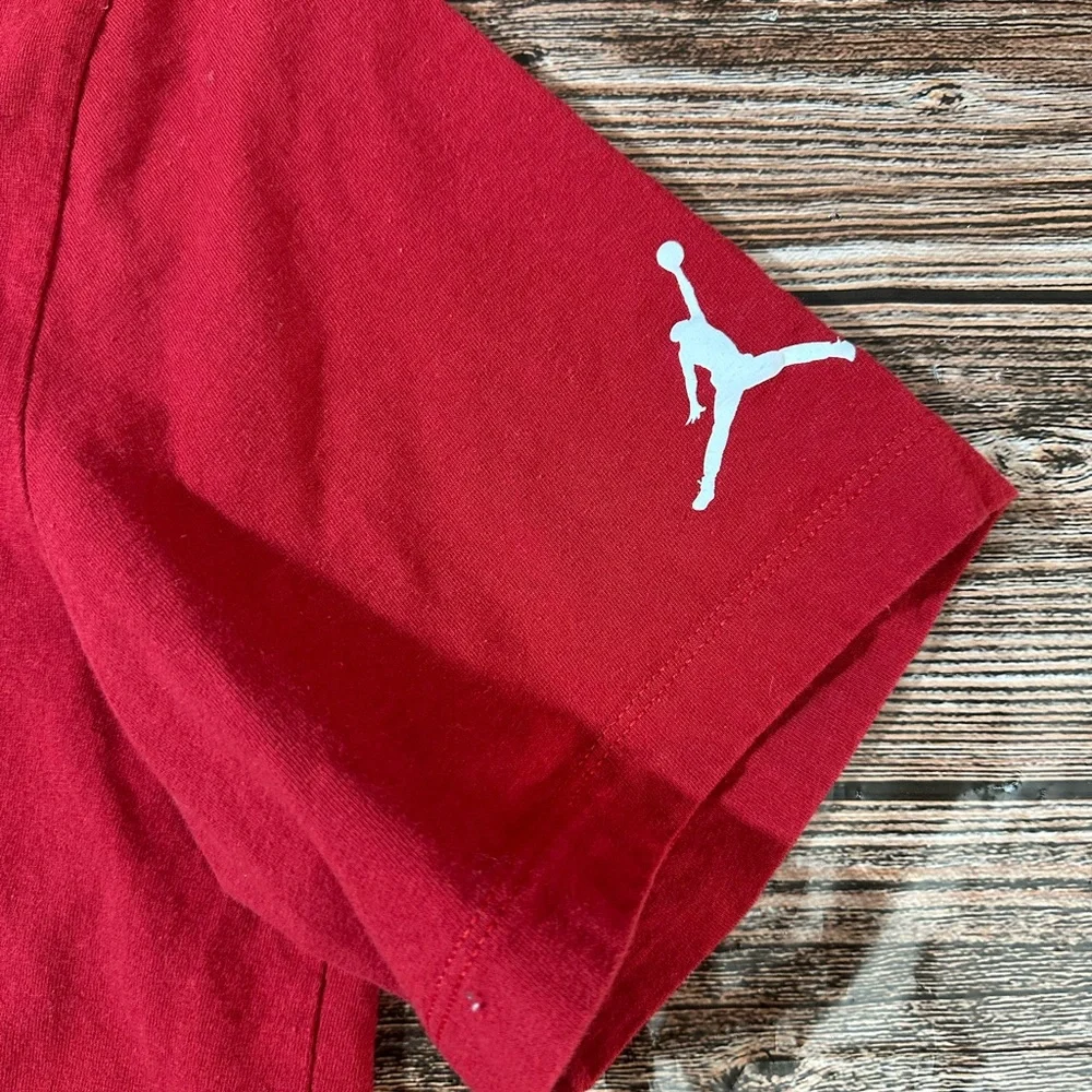 Nike Air Jordan Men’s‎ L Red Short Sleeve Logo Jumpman T-shirt | SKU 0907